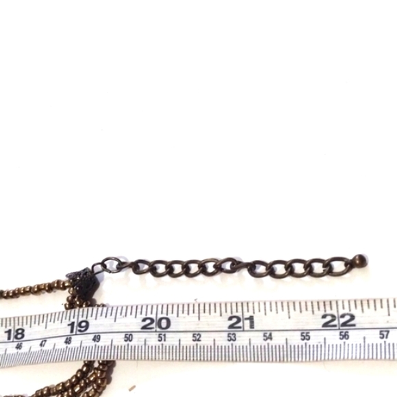 VINTAGE MULTI-COLORED MULTI-STRAND SHELL & STONE CHIPS BEADED 19-22" NECKLACE - Picture 7 of 9